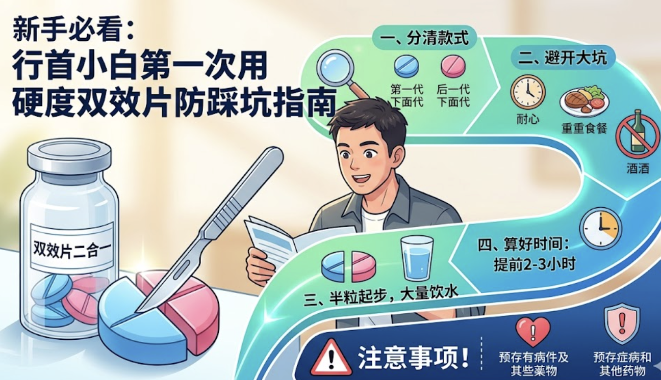 新手小白第一次用印度双效片该主意什么?